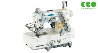MF-7523-E11 Juki 3 Needle Flat Bed Top and Bottom Feed Interlock Sewing Machine
