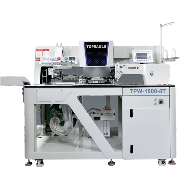 TPW-1008-8T Full Automatic Laser Pocket Welting Machine – Buy Online from Topeagle Sewing Machine on TradeMSME