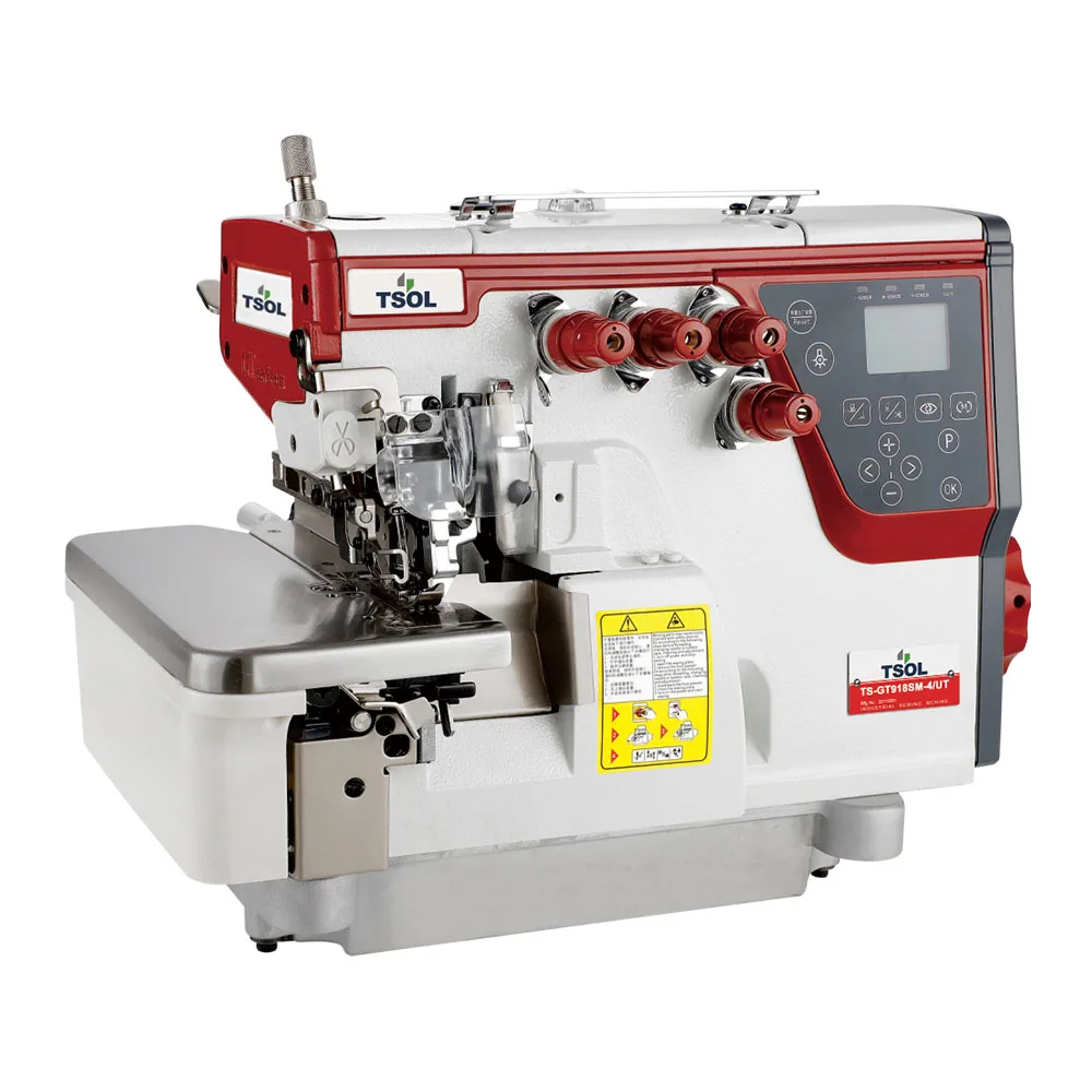 TS-GT918SM-3-4UT Stepping Motor Thread Trimming Intelligent Overlock Sewing Machine